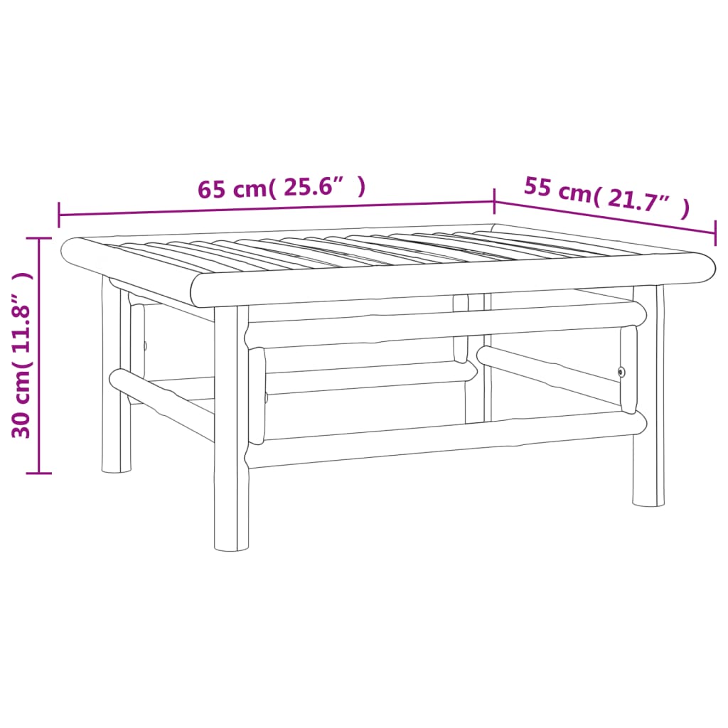 Set mobilier de grădină cu perne verzi, 2 piese, bambus