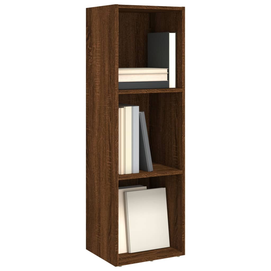 Bibliotecă/dulap TV, stejar maro, 36x30x114 cm, lemn prelucrat