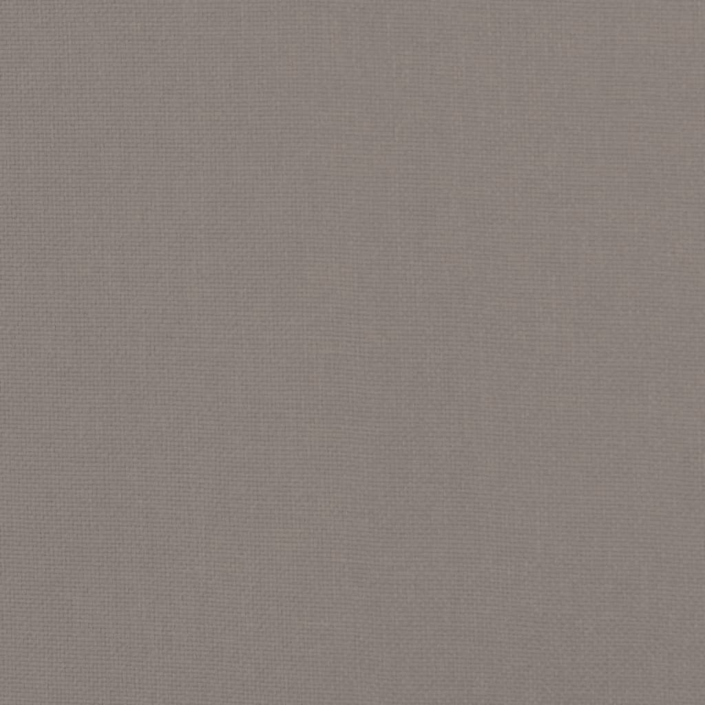 Taburet, gri taupe, 51 x 41 x 40 cm, material textil