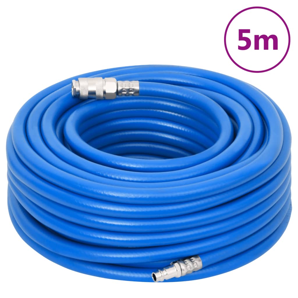 Furtun de aer, albastru, 0,6", 5 m, PVC