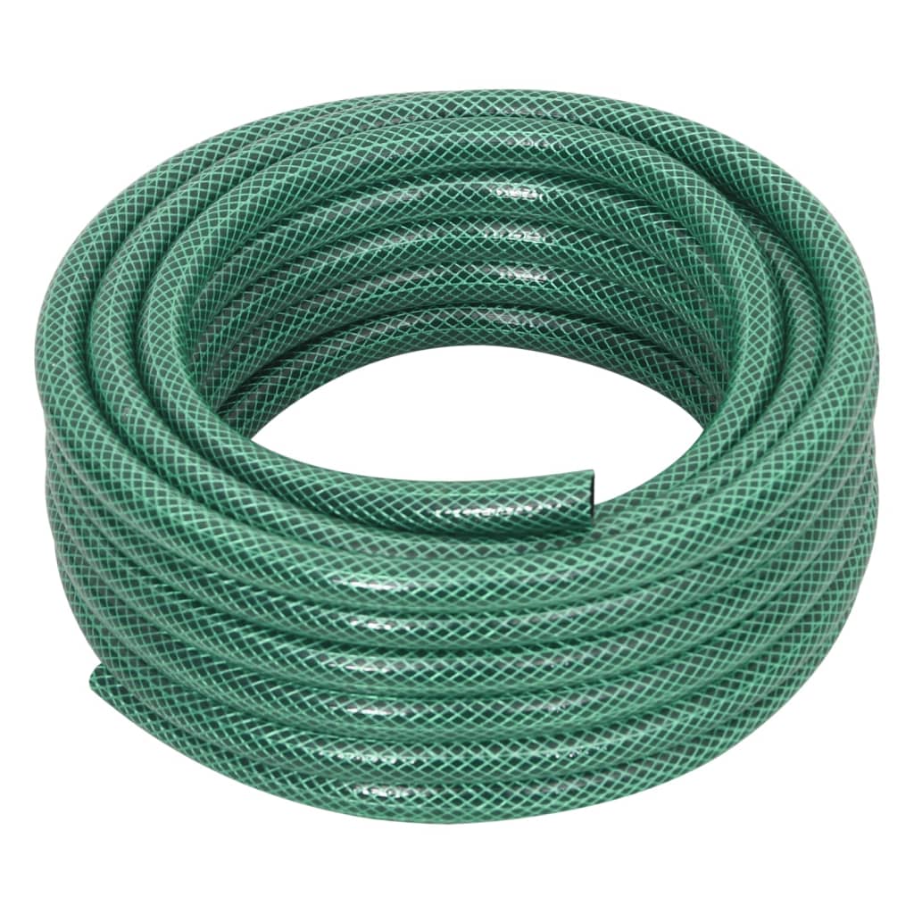 Furtun de grădină cu set de racorduri, verde, 0,5", 30 m, PVC