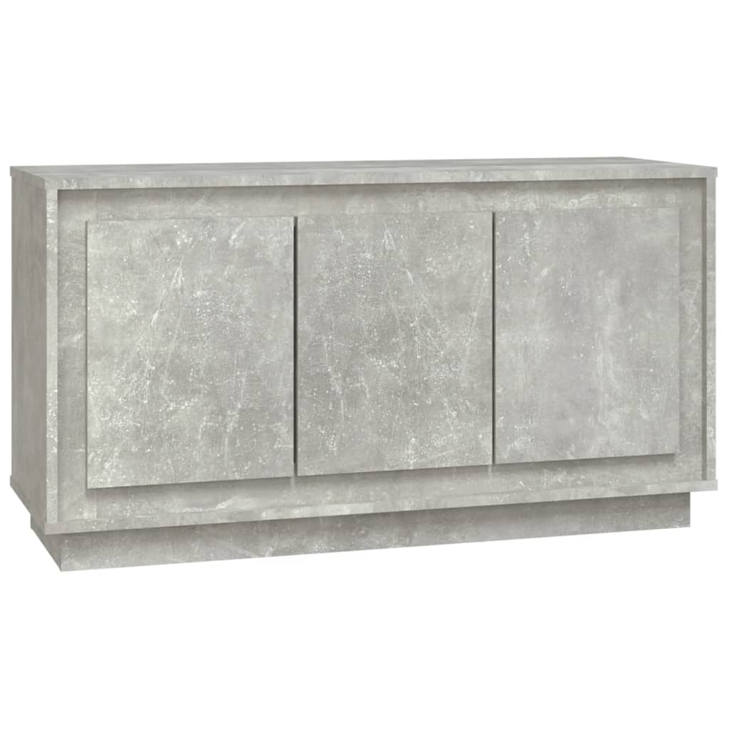 Dulap, gri beton, 102x35x55 cm, lemn prelucrat