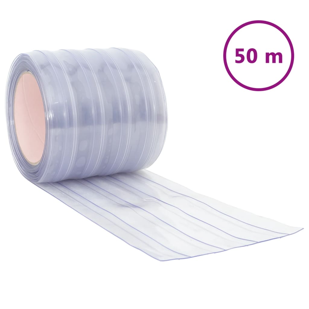 Perdea pentru ușă, transparent, 200 mmx1,6 mm 50 m, PVC