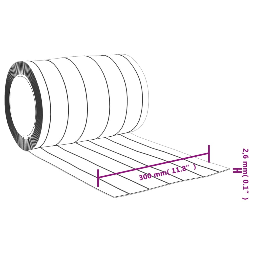 Perdea pentru ușă, transparent, 300 mmx2,6 mm 10 m, PVC