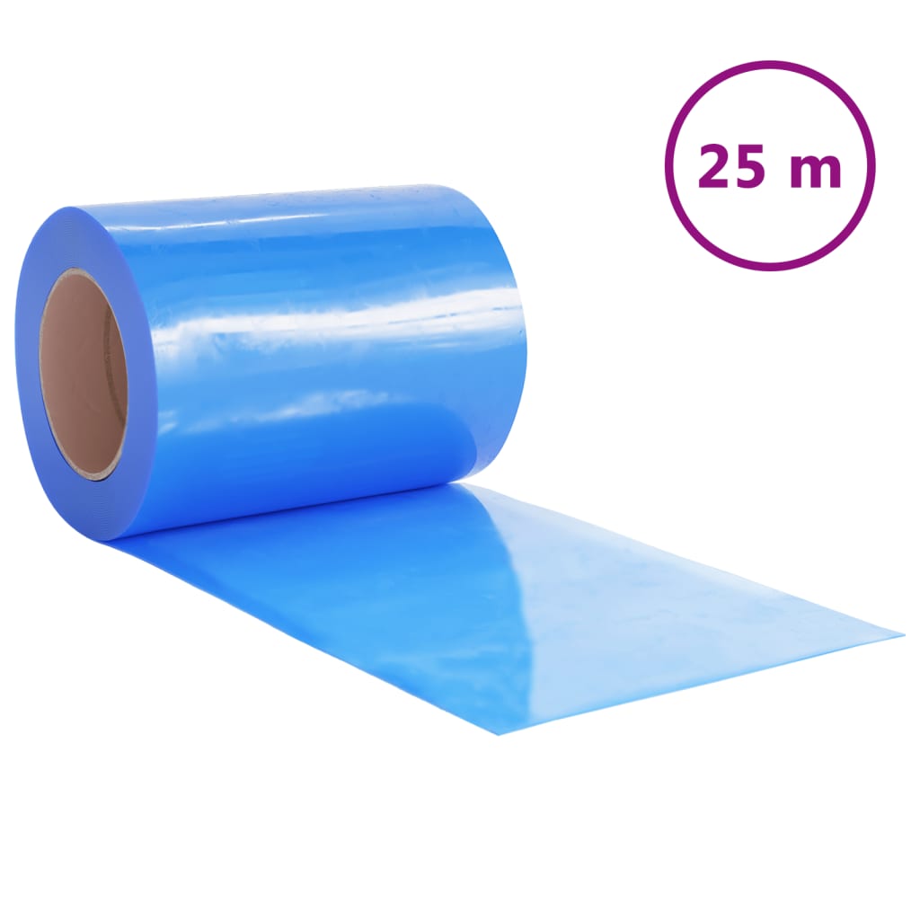 Perdea pentru ușă, albastru, 300 mmx2,6 mm 25 m, PVC