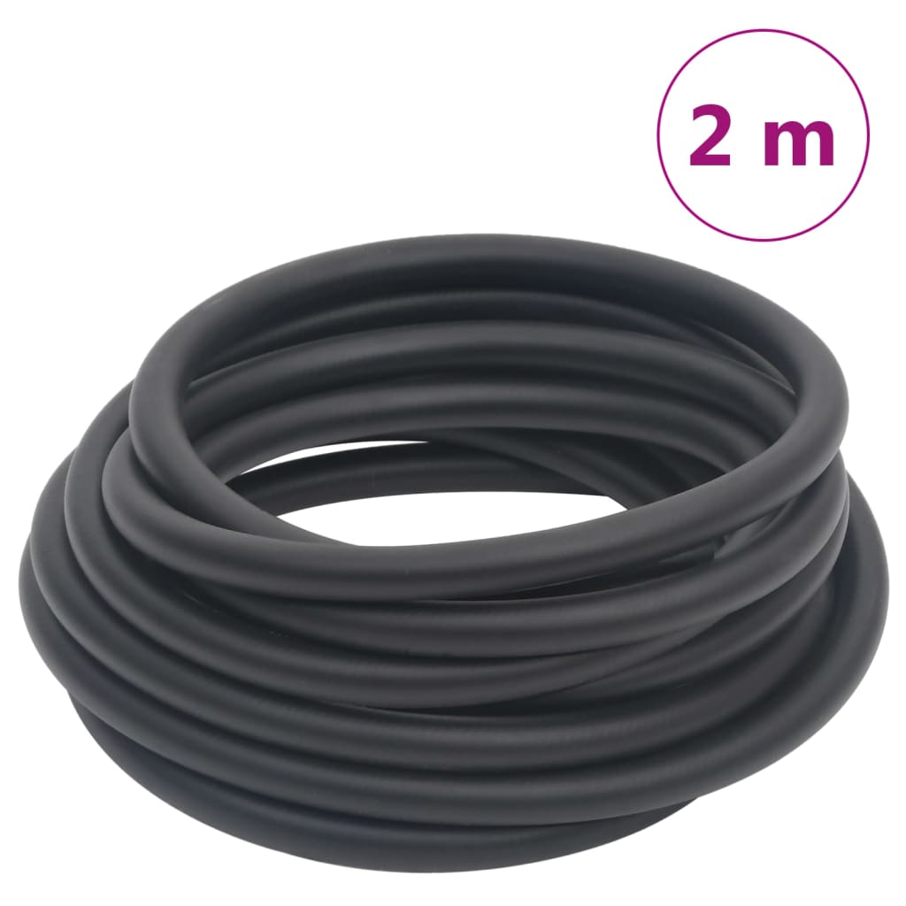 Furtun de aer hibrid, negru, 2 m, cauciuc și PVC