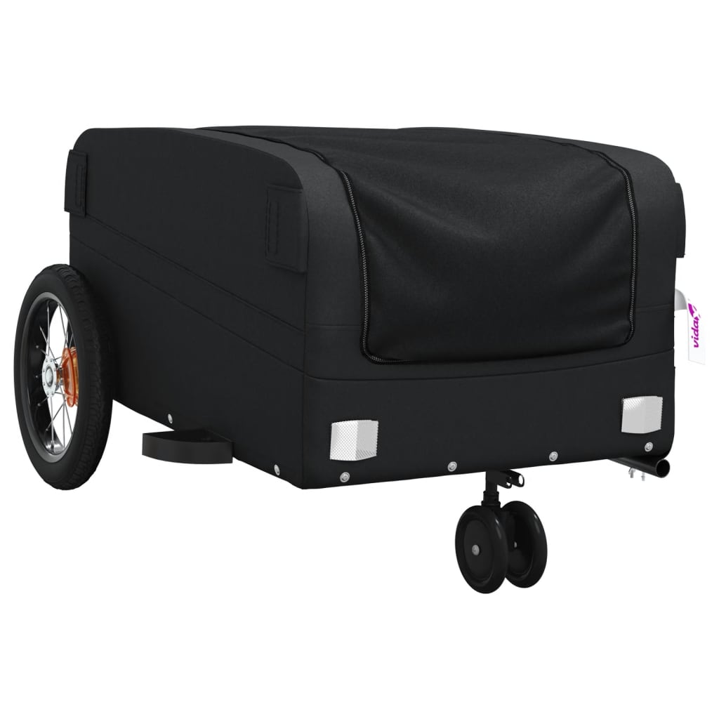 Remorcă pentru biciclete, negru, 30 kg, fier