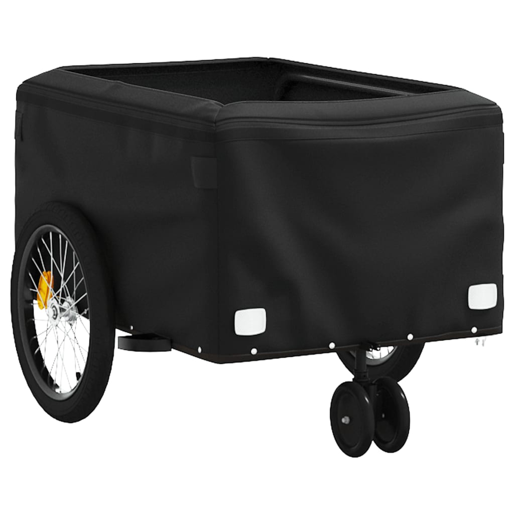 Remorcă pentru biciclete, negru, 30 kg, fier