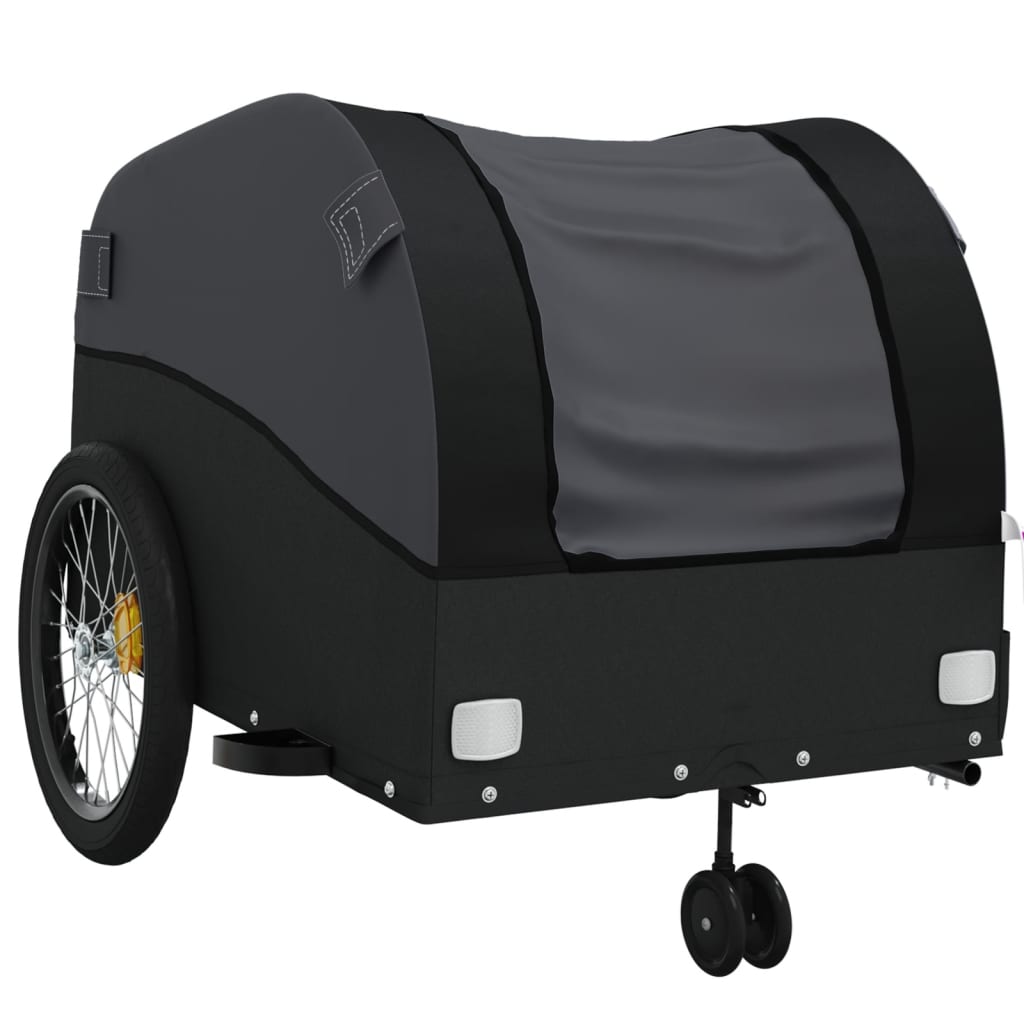 Remorcă pentru biciclete, negru, 45 kg, fier