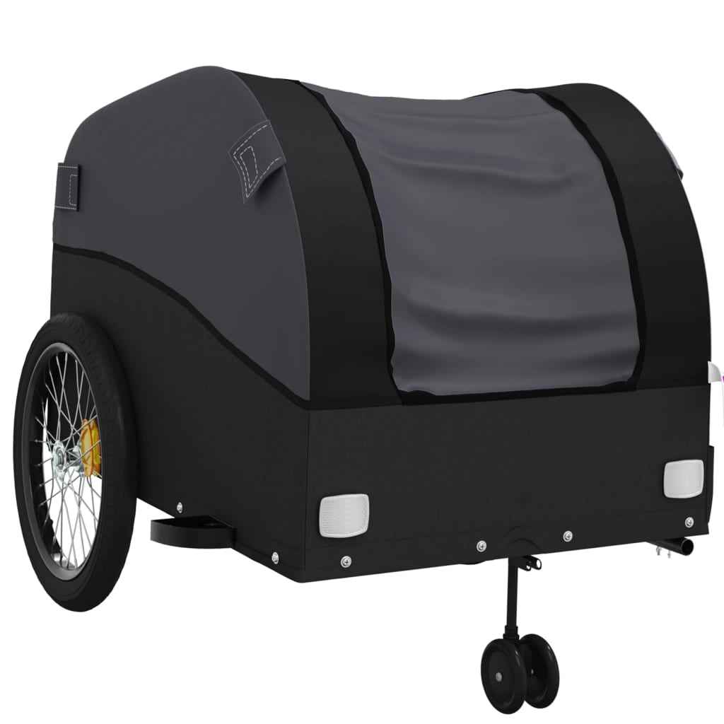 Remorcă pentru biciclete, negru, 45 kg, fier