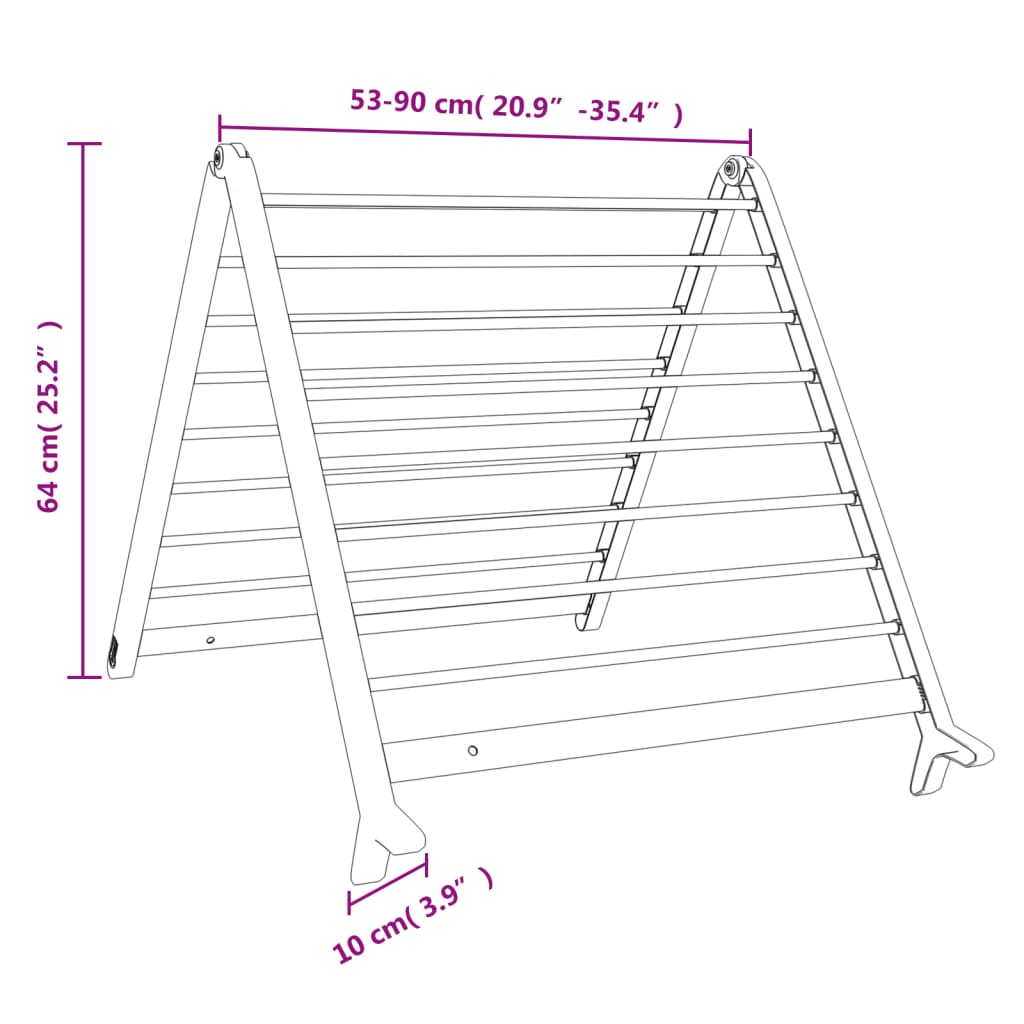 Suport de uscare pentru cadă extensibil, 53-90 cm, aluminiu