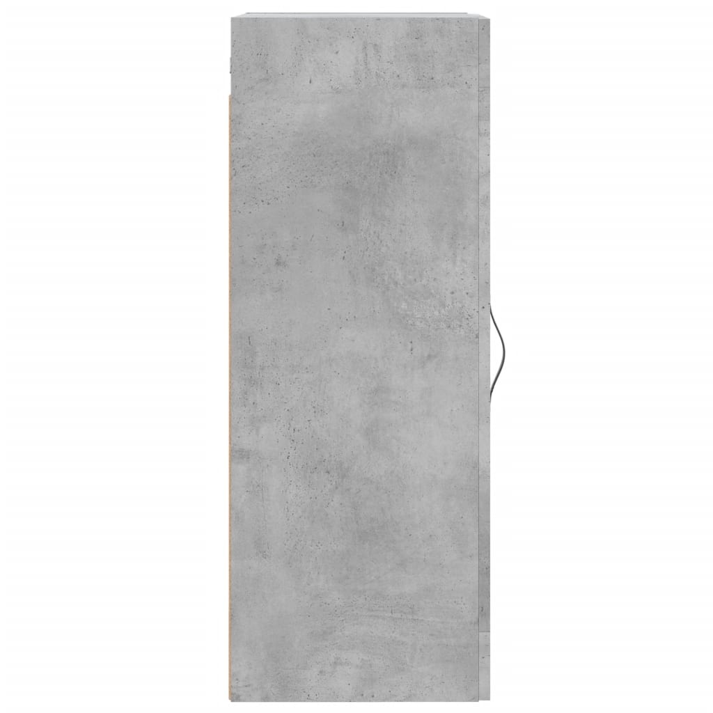 Dulap de perete, gri beton, 34,5x34x90 cm, lemn prelucrat