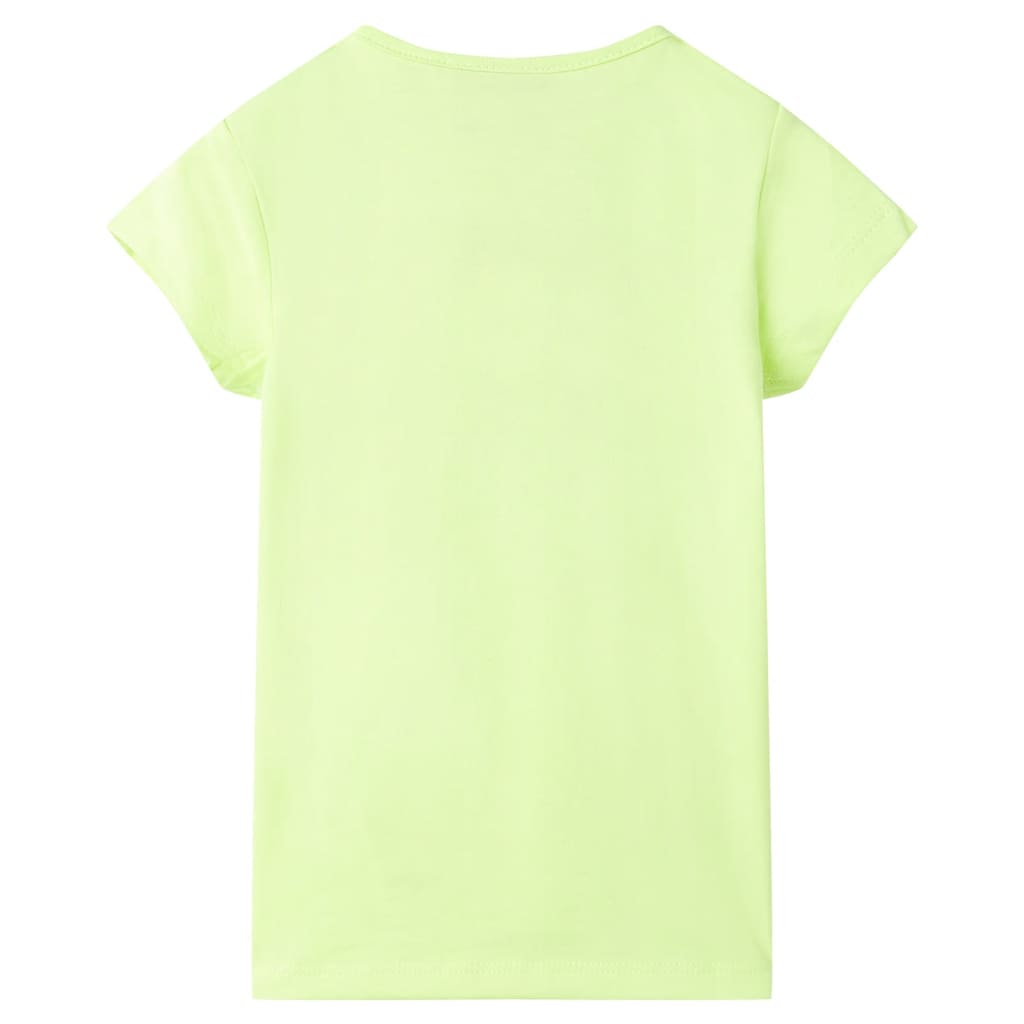 Tricou pentru copii, galben neon, 104