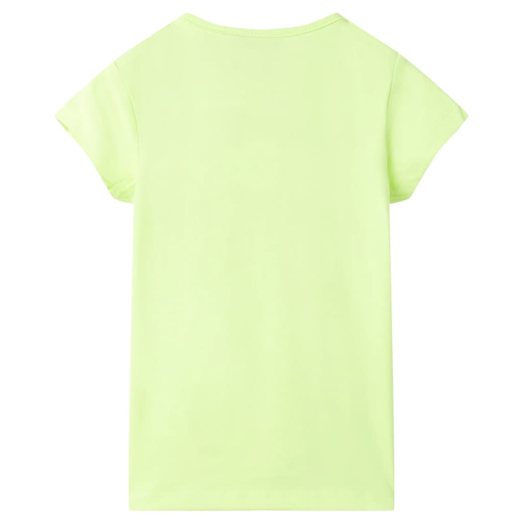 Tricou pentru copii, galben neon, 128