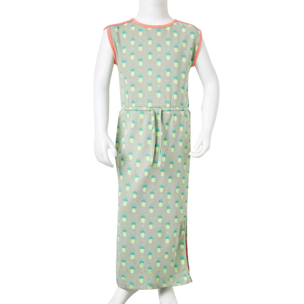 Rochie pentru copii, verde mentă antichizat, 92