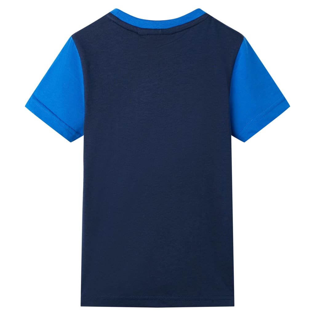 Tricou pentru copii, albastru și bleumarin, 104