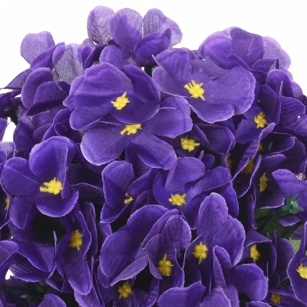 Ghirlande de flori de Crăciun, 3 buc., violet închis, 250 cm