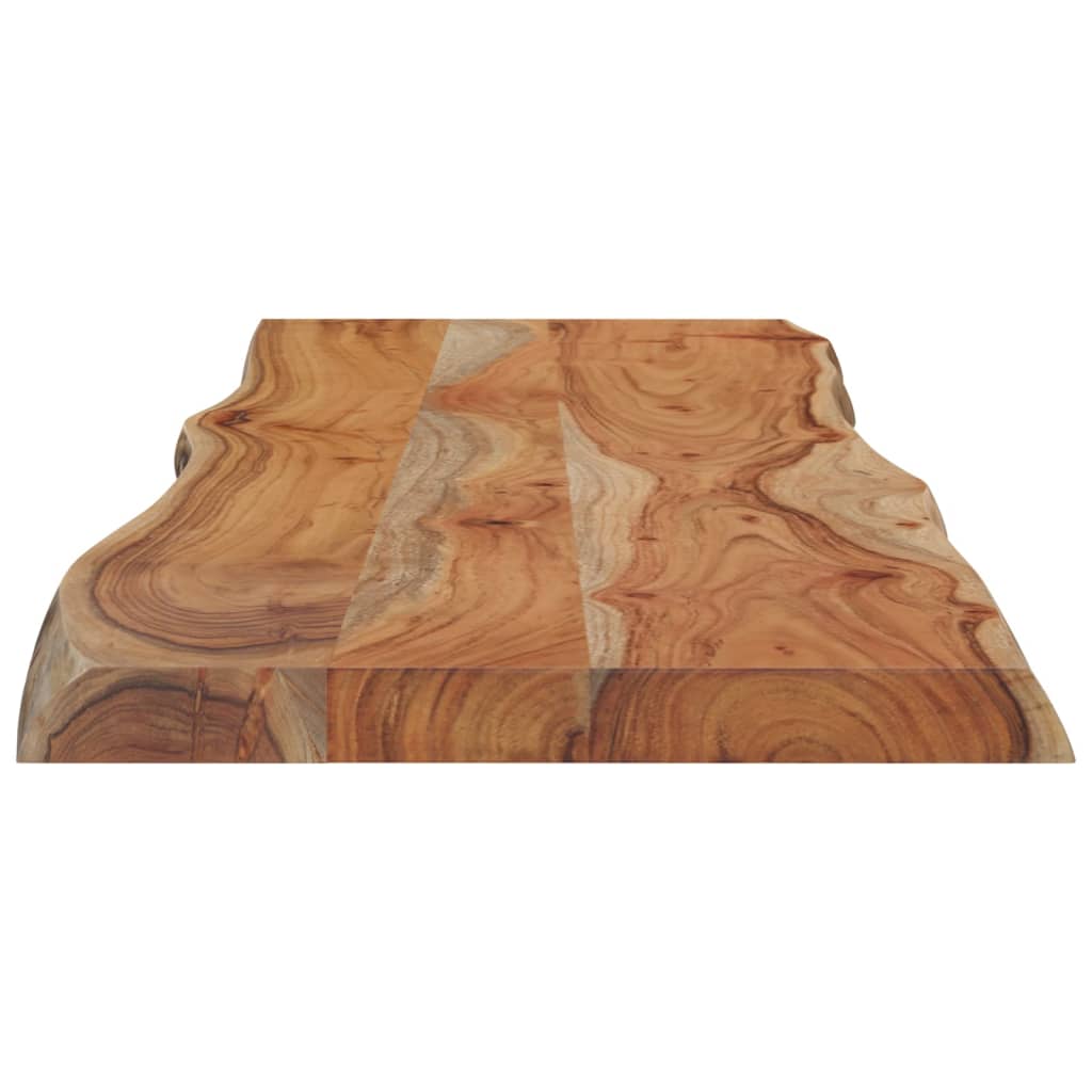 Blat masă 110x40x2,5 cm dreptunghiular lemn acacia margine vie