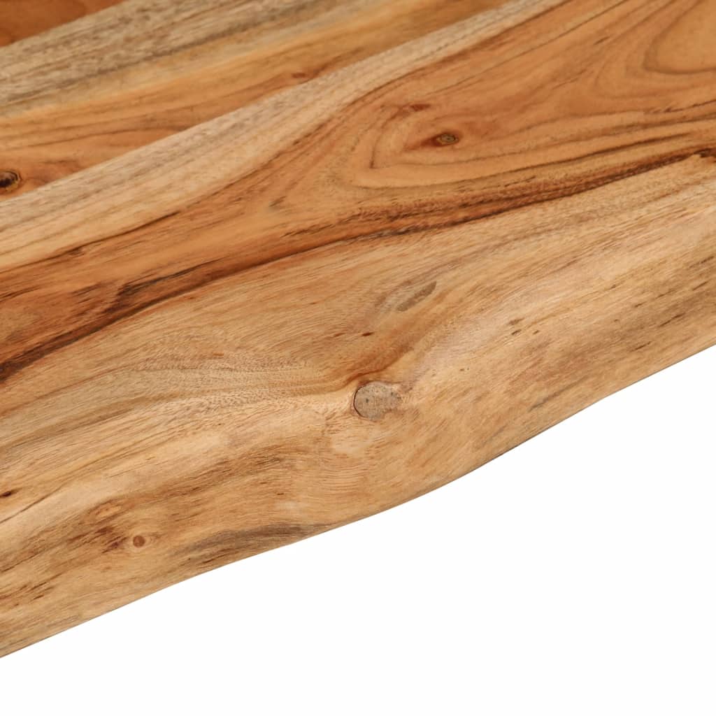 Blat masă 110x40x2,5 cm dreptunghiular lemn acacia margine vie