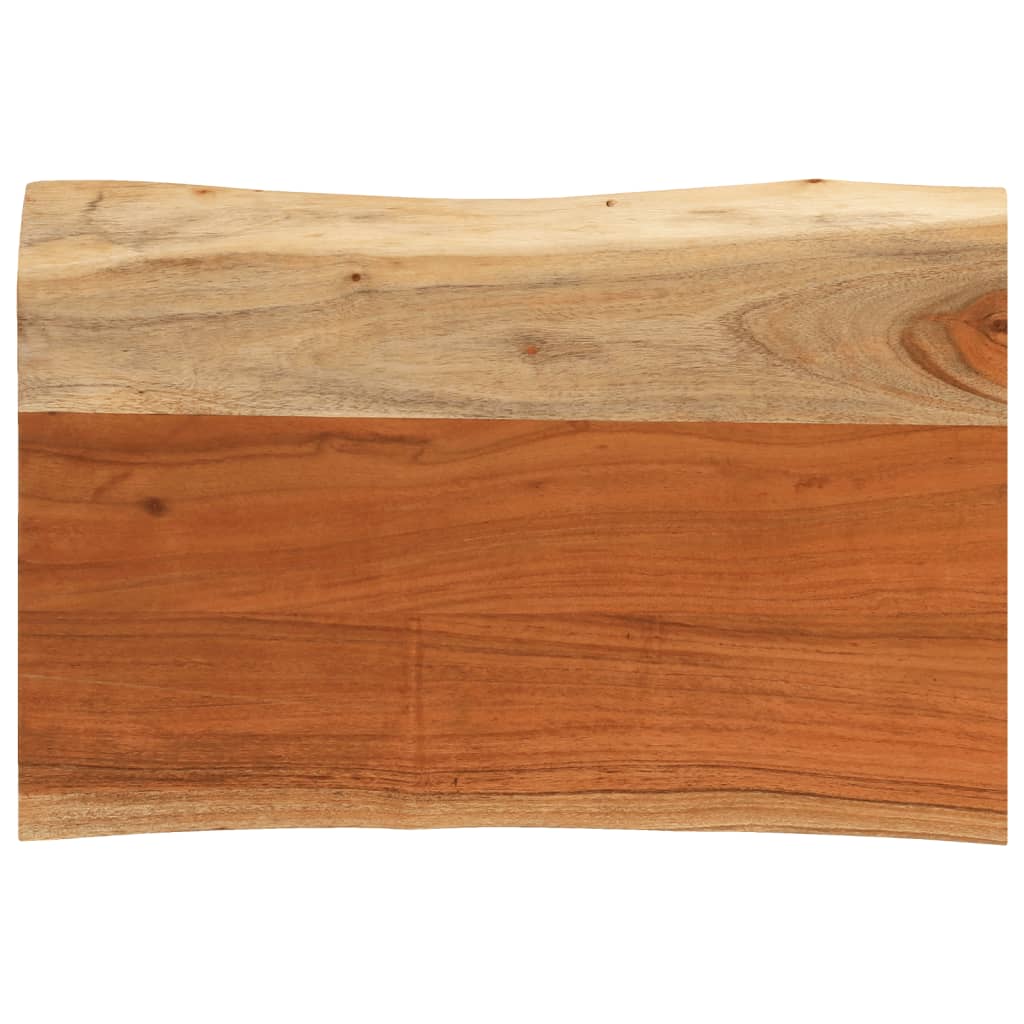 Blat masă 70x40x3,8 cm dreptunghiular lemn acacia margine vie