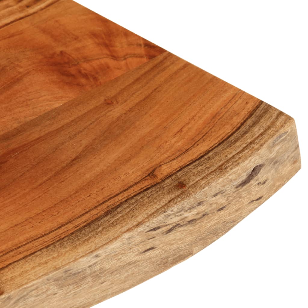 Blat masă 80x40x3,8 cm dreptunghiular lemn acacia margine vie