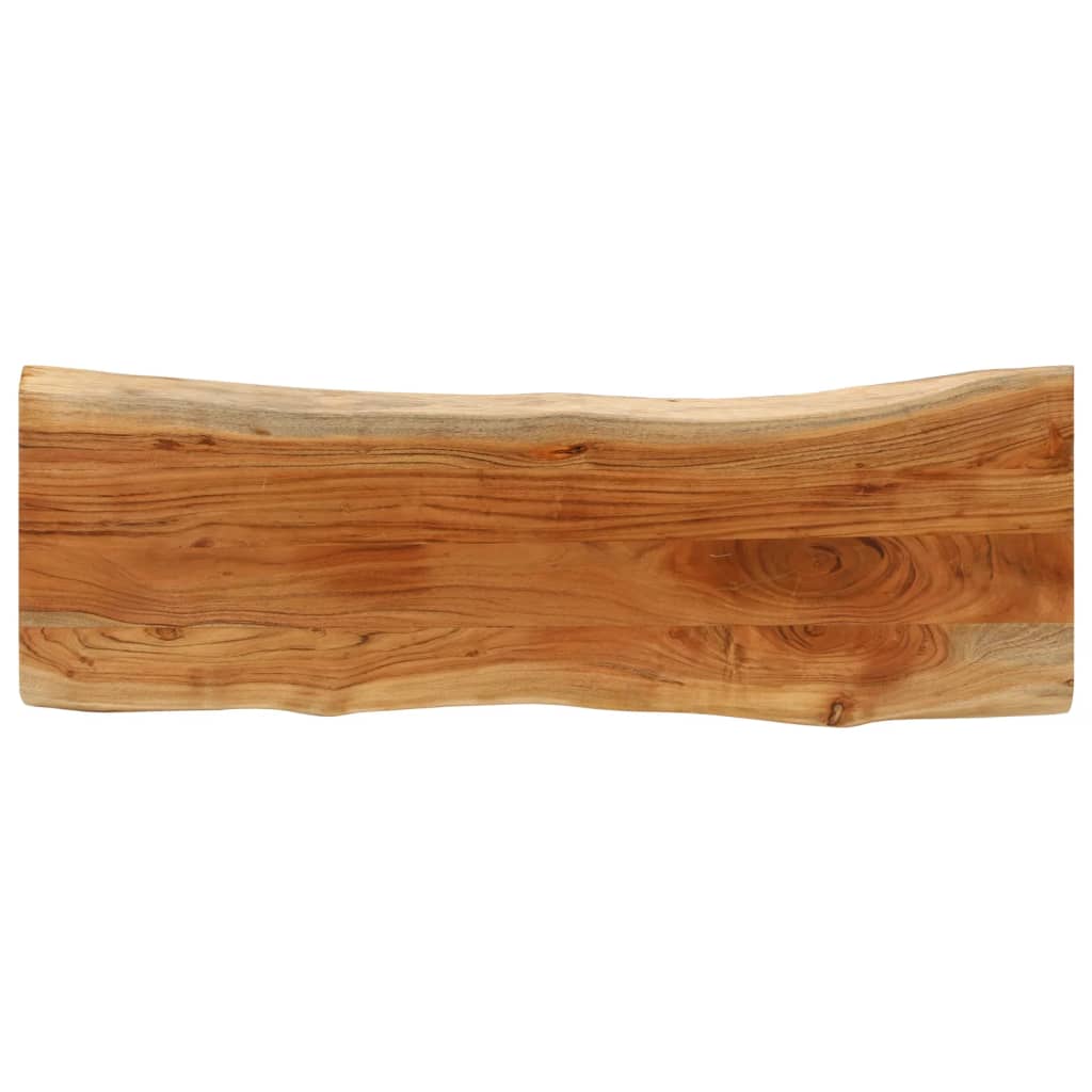 Blat masă 110x40x3,8 cm dreptunghiular lemn acacia margine vie