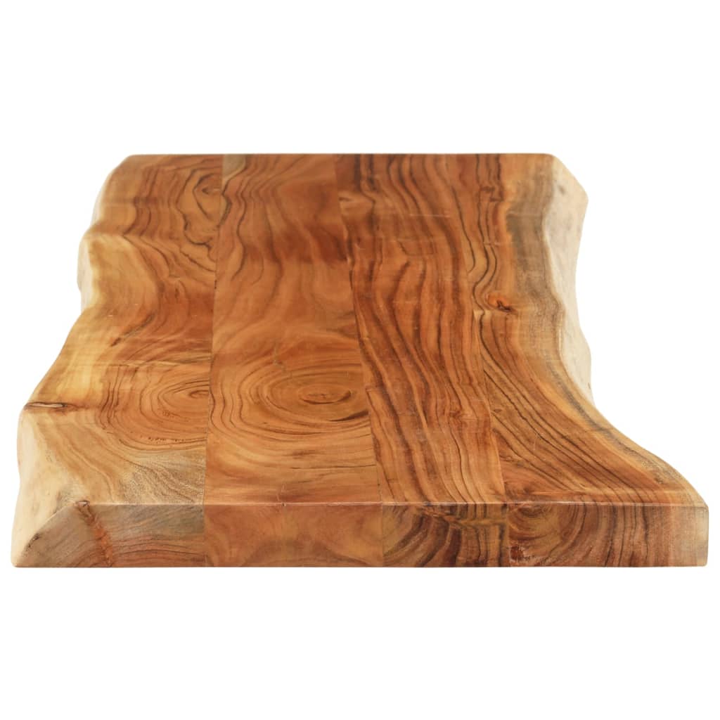 Blat masă 110x40x3,8 cm dreptunghiular lemn acacia margine vie