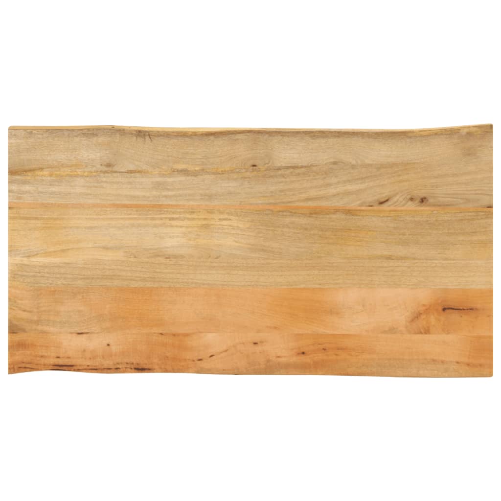 Blat masă cu margini naturale, 120x60x2,5 cm, lemn masiv mango