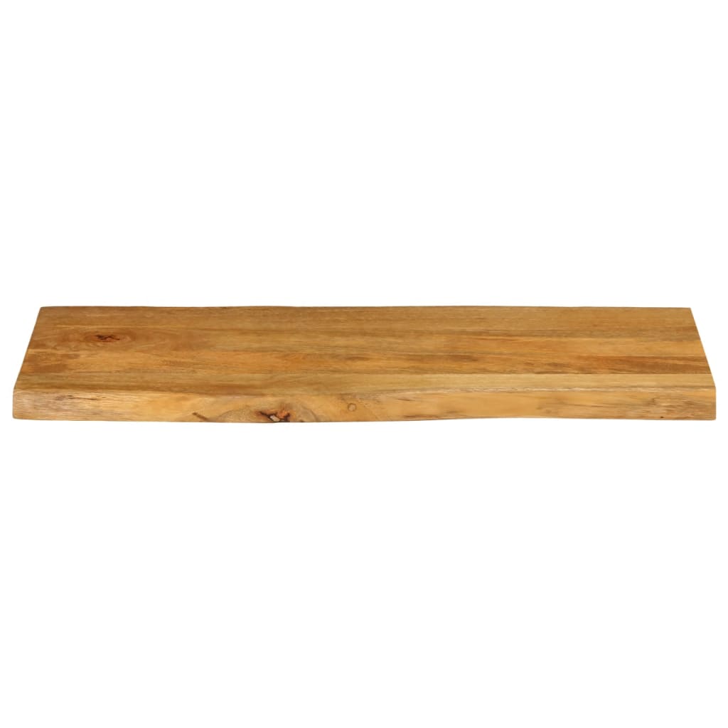 Blat masă cu margini naturale, 100x40x2,5 cm, lemn masiv mango