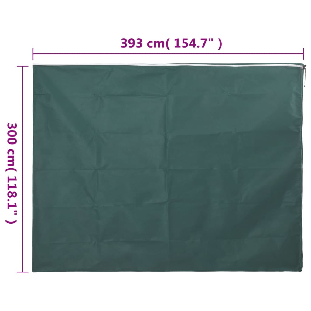 Huse de plante din fleece cu fermoar 2 buc. 70 g/m² 3,93x3 m