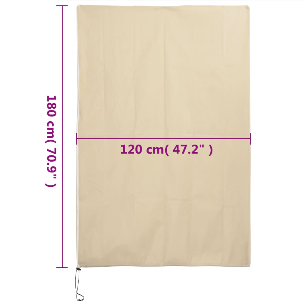 Protecții fleece pt plante, fermoar, 10 buc, 70 g/m² 1,2x1,8 m