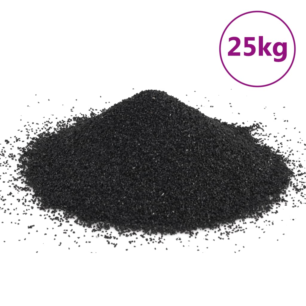 Nisip de acvariu, 25 kg, negru, 0,2-2 mm