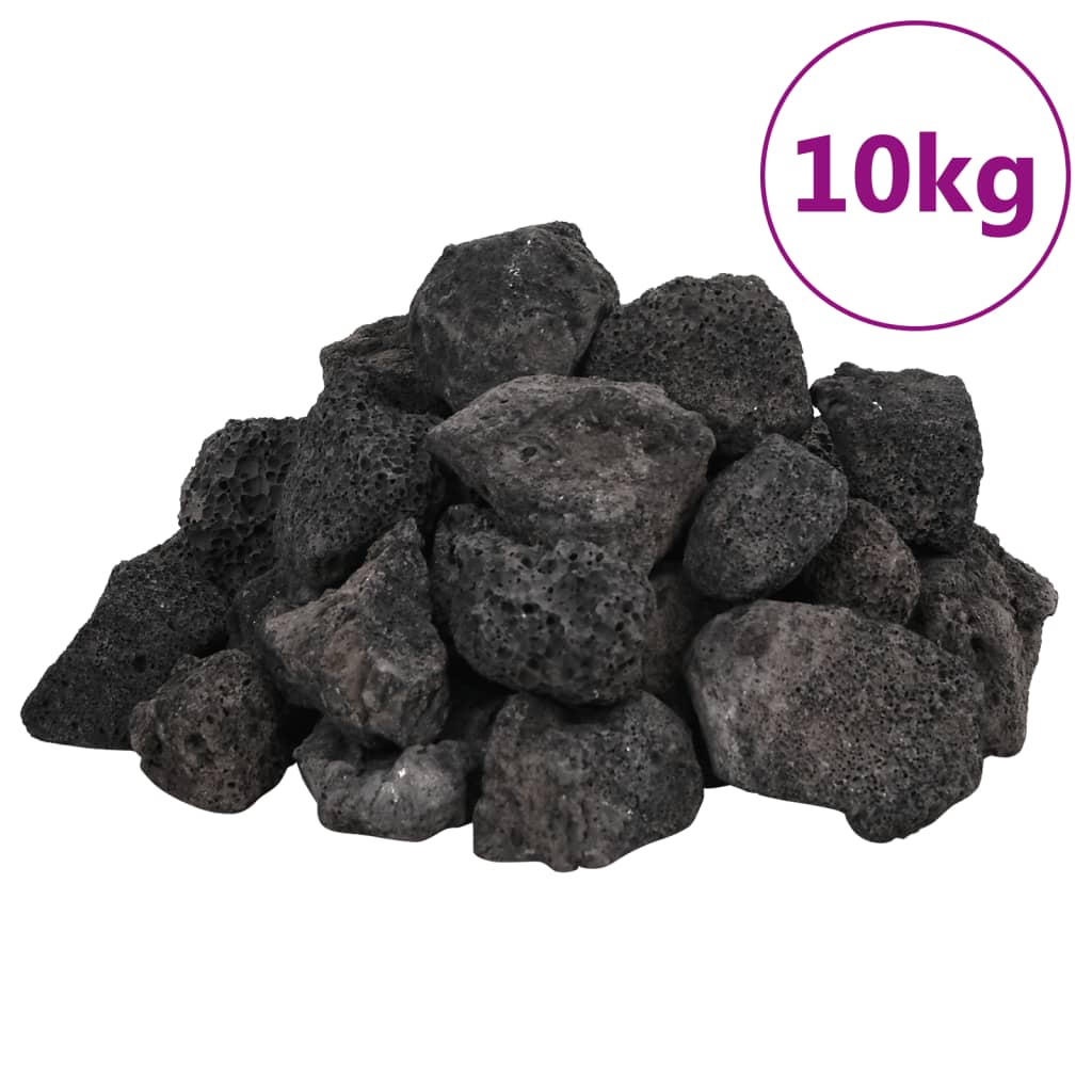 Roci vulcanice, 10 kg, negru, 3-5 cm