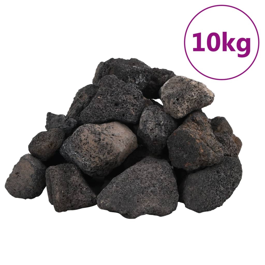 Roci vulcanice, 10 kg, negru, 5-8 cm