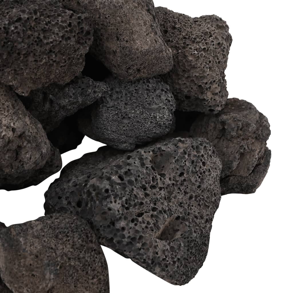 Roci vulcanice, 25 kg, negru, 5-8 cm