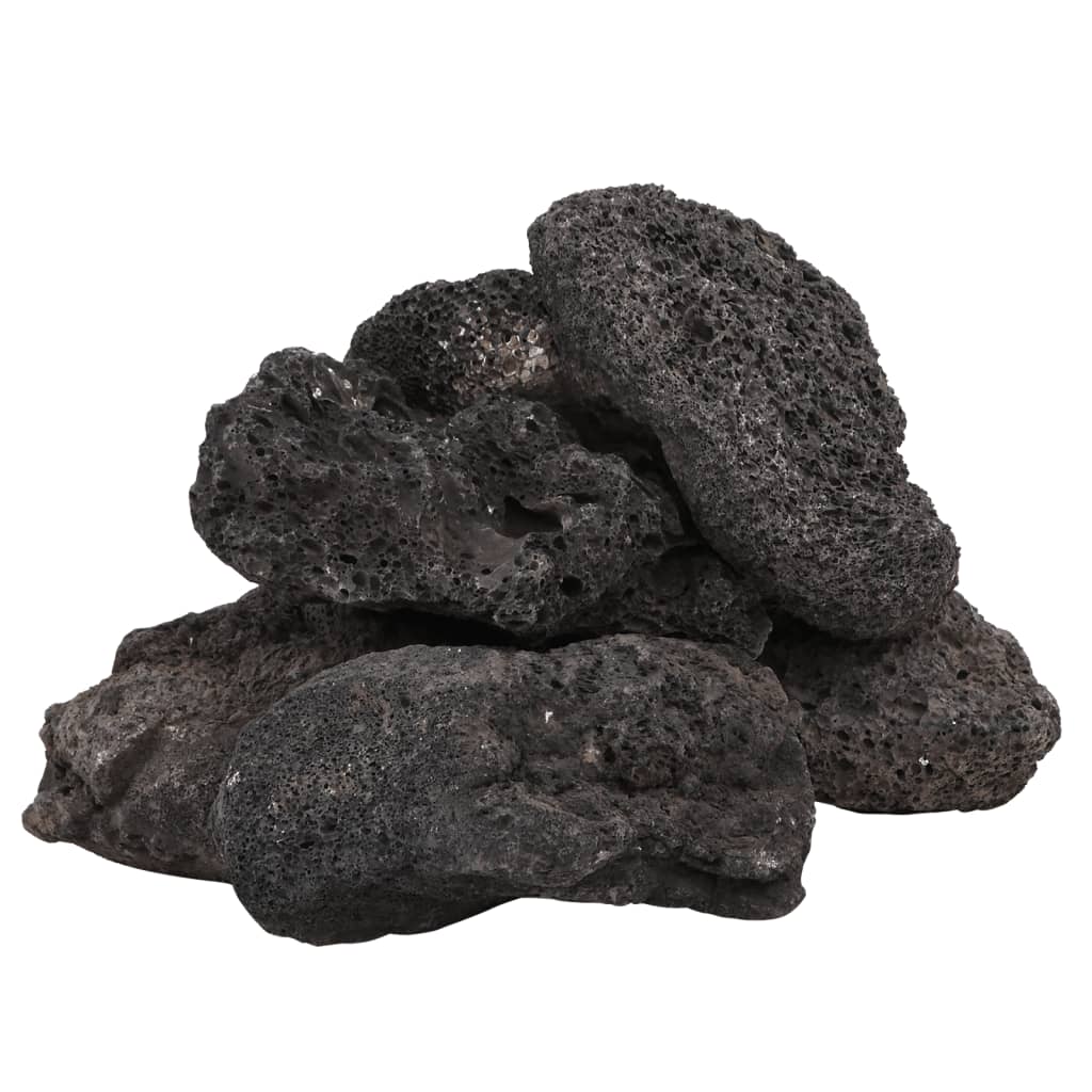 Roci vulcanice, 25 kg, negru, 10-30 cm