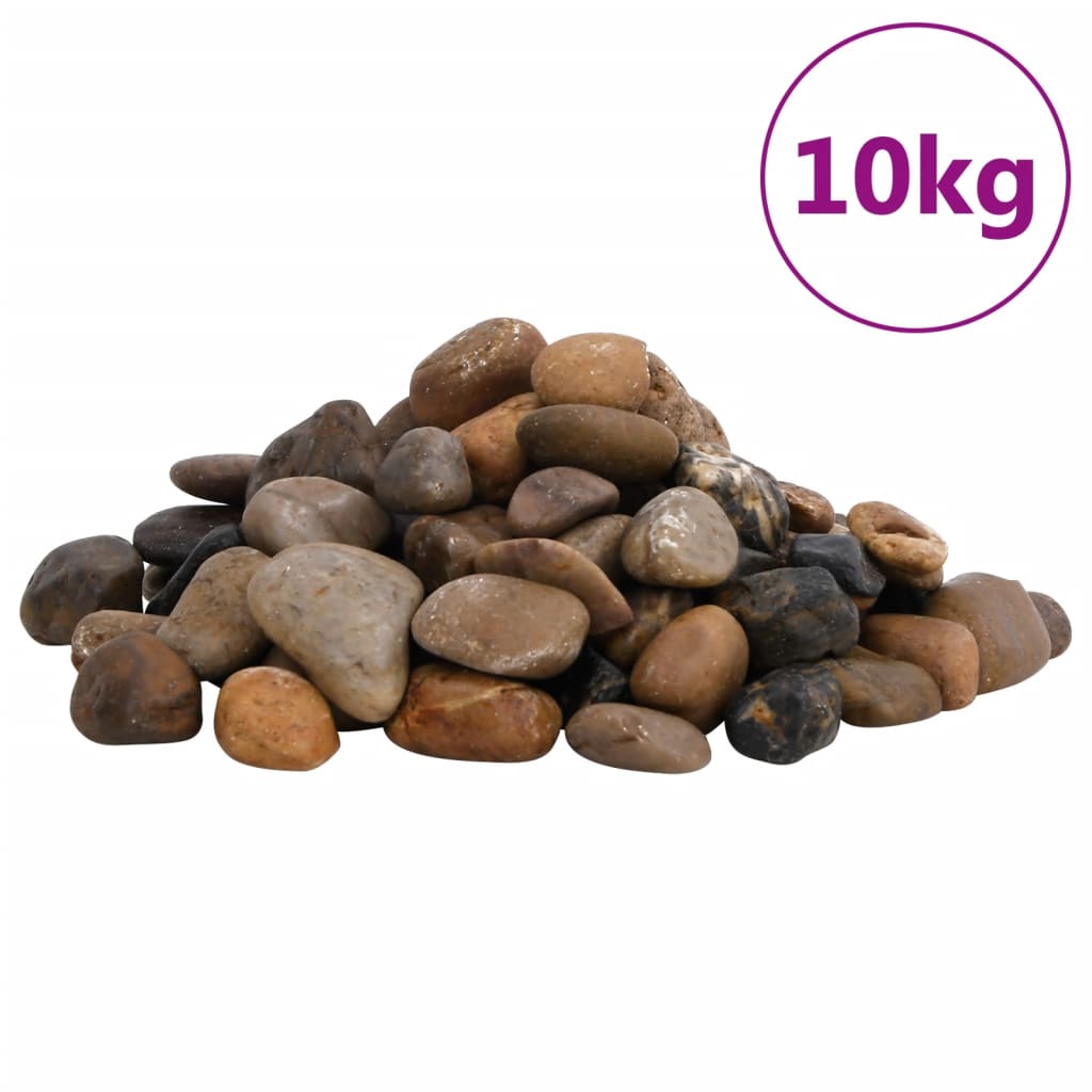 Pietricele lustruite, 10 kg, culori mixte, 2-5 cm