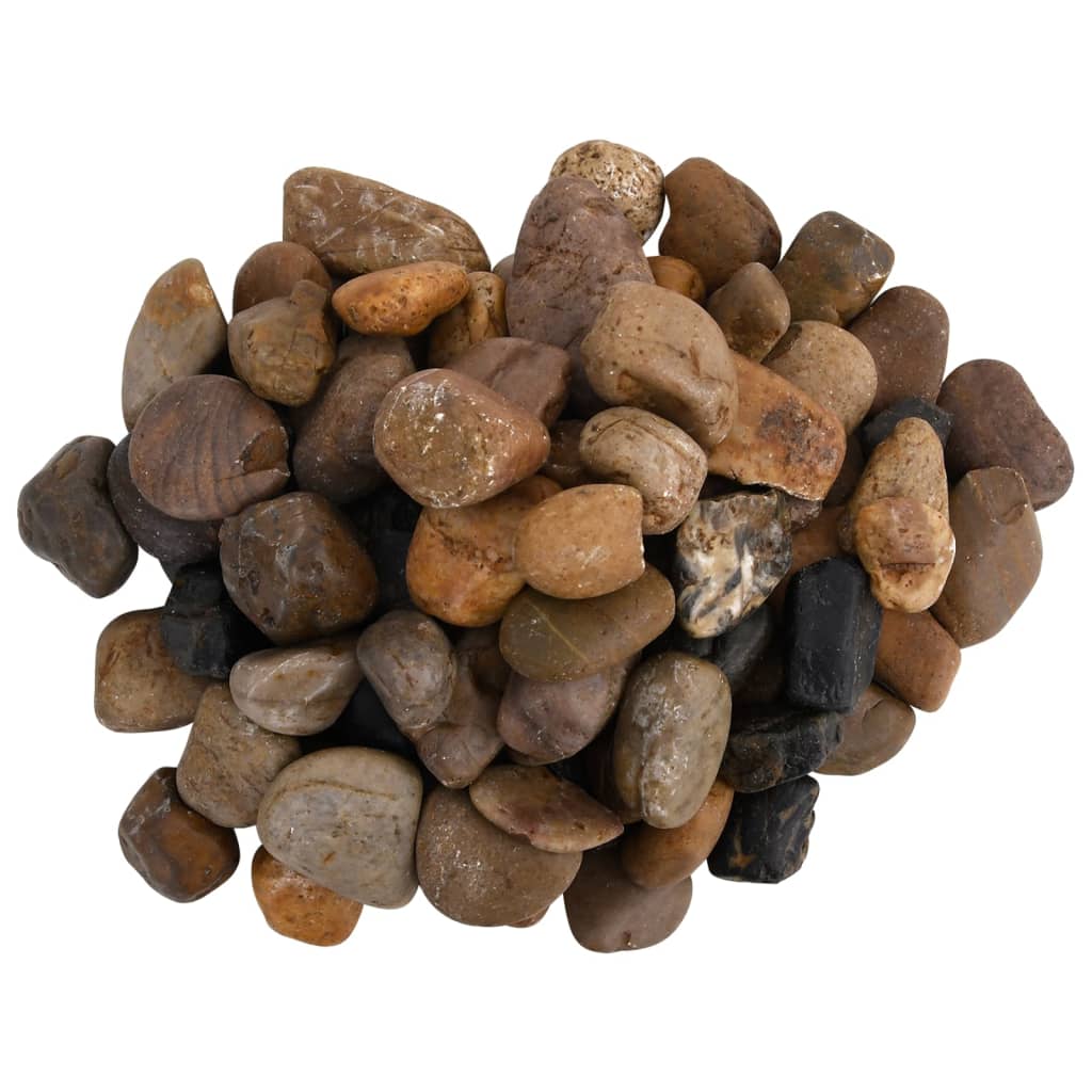 Pietricele lustruite, 10 kg, culori mixte, 2-5 cm