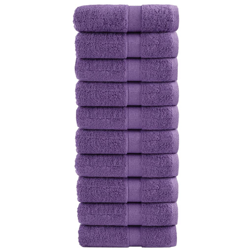 Prosoape mâini premium SOLUND 10 buc violet 30x30cm 600gsm