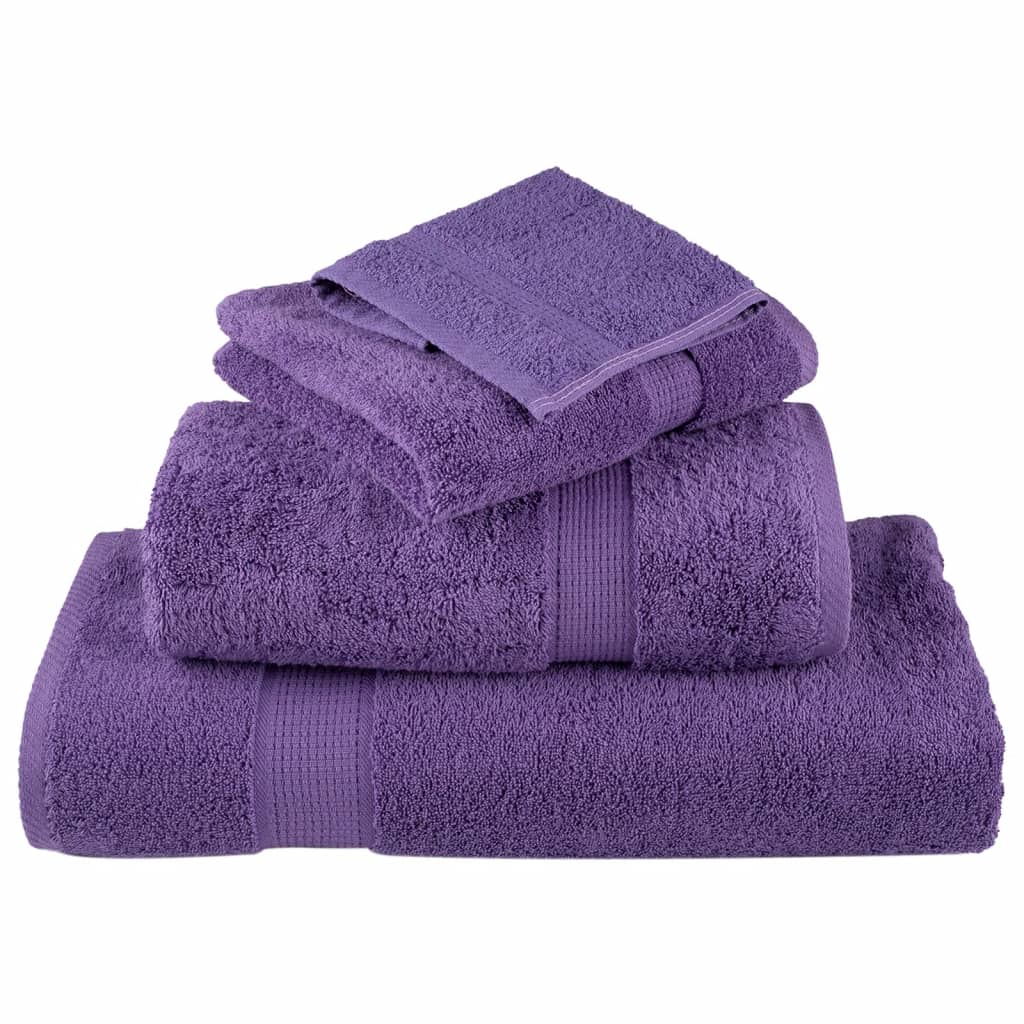 Prosoape mâini premium SOLUND 10 buc violet 30x30cm 600gsm