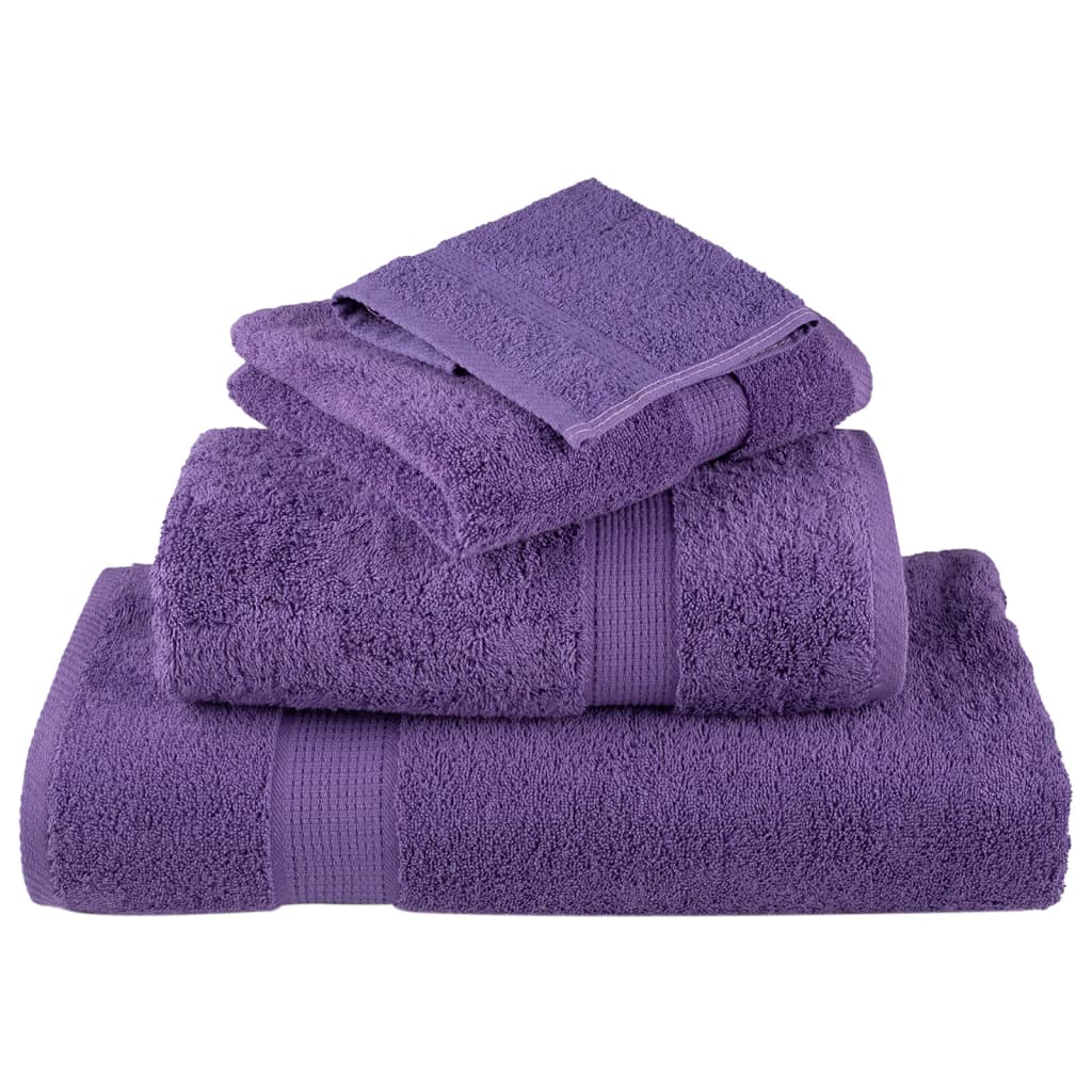 Prosoape de mâini premium SOLUND 4 buc. violet 50x100 cm 600gsm