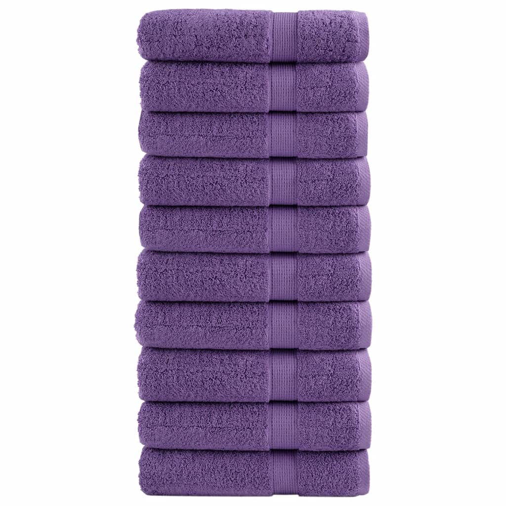 Prosoape de mâini premium SOLUND 10buc. violet 50x100 cm 600gsm