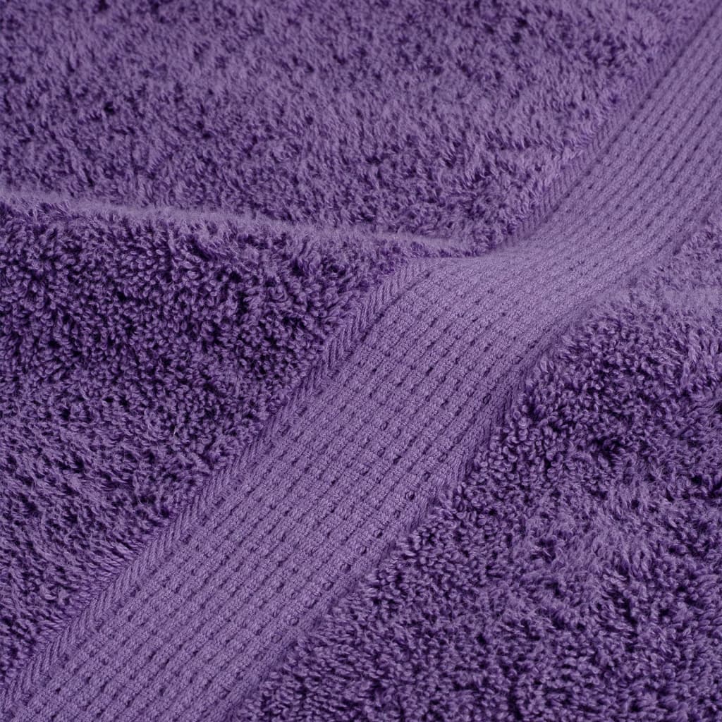 Prosoape de duș premium SOLUND 2 buc. violet 70x140 cm 600 gsm