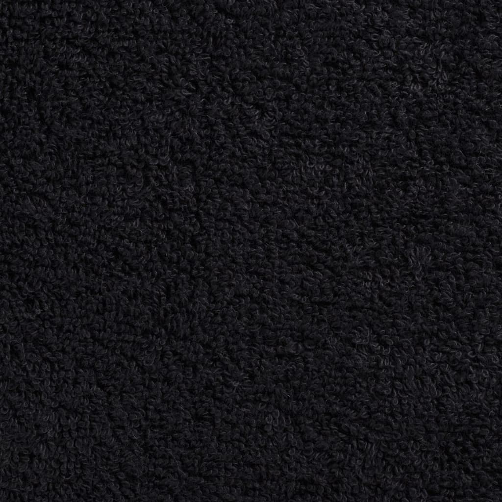 Prosoape mâini premium SOLUND 2 buc negru 30x30 cm 600 gsm