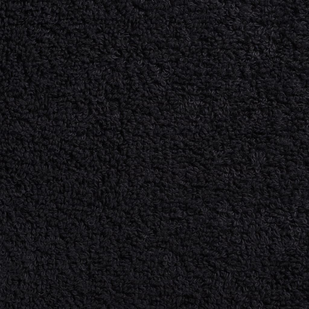 Prosoape mâini premium SOLUND 10 buc negru 30x30 cm 600 gsm