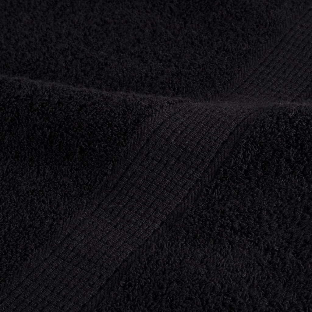 Prosoape de saună premium SOLUND 4 buc. negru 80x200 cm 600 gsm