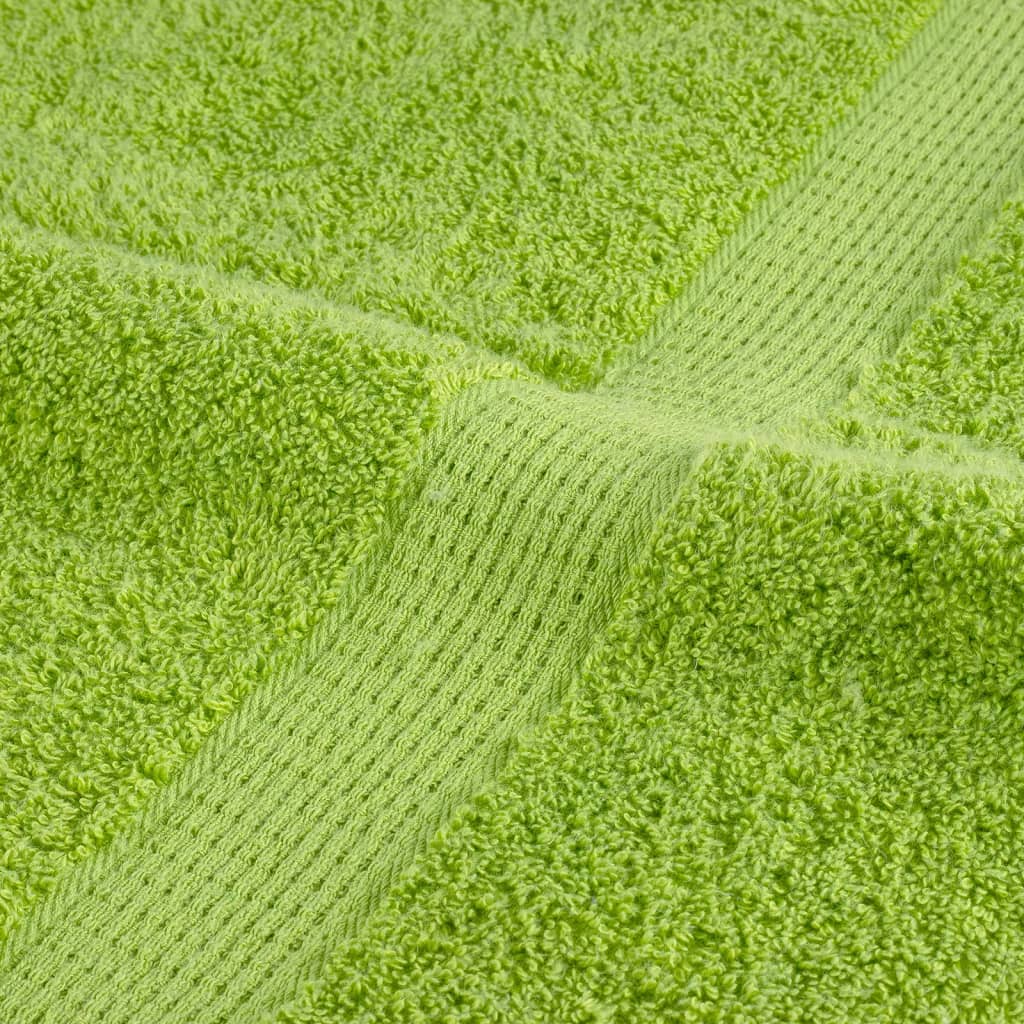 Prosoape de saună premium SOLUND 4 buc. verde 80x200 cm 600 gsm