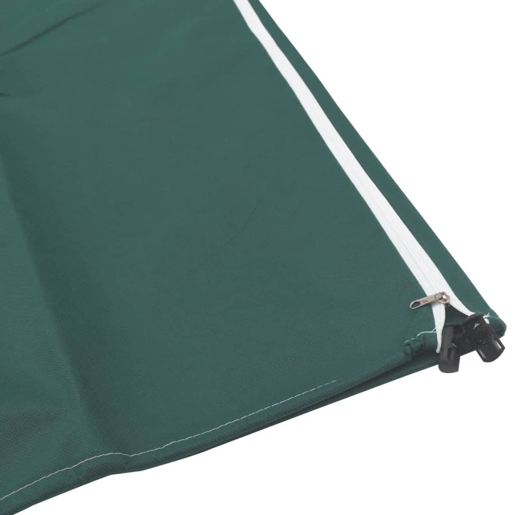 Protecție de fleece plante cu fermoar, 2 buc, 70 g/m², 1x1,55 m