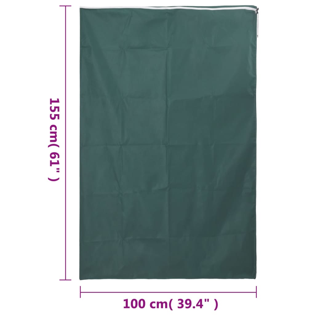 Protecție de fleece plante cu fermoar, 2 buc, 70 g/m², 1x1,55 m