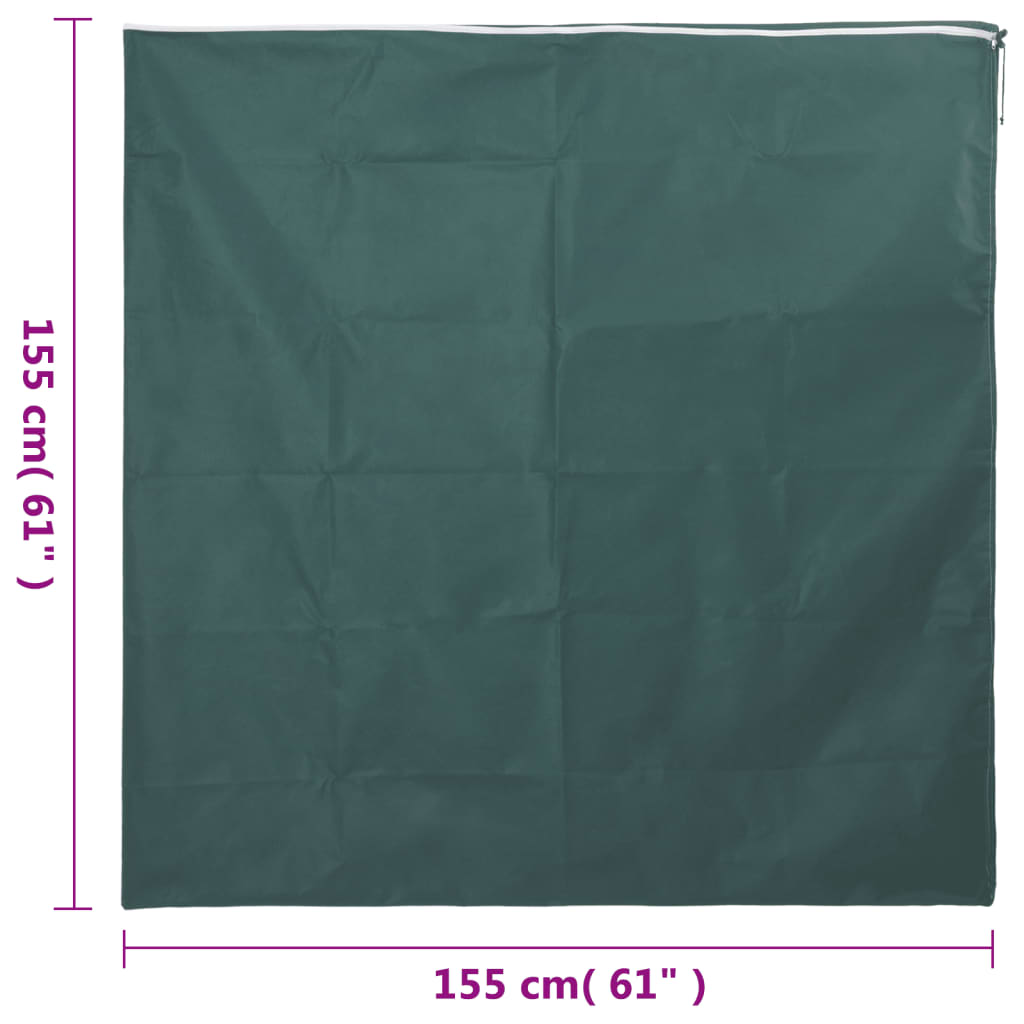 Protecție de fleece plante cu fermoar 2 buc 70 g/m² 1,55x1,55 m